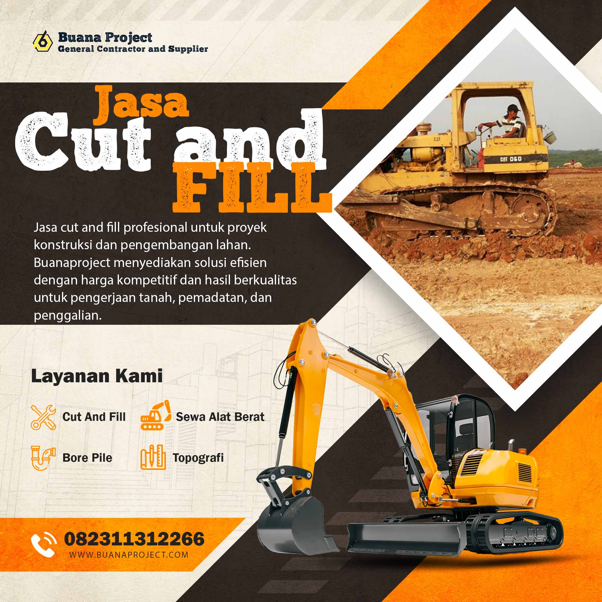 jasa cut and fill buana project