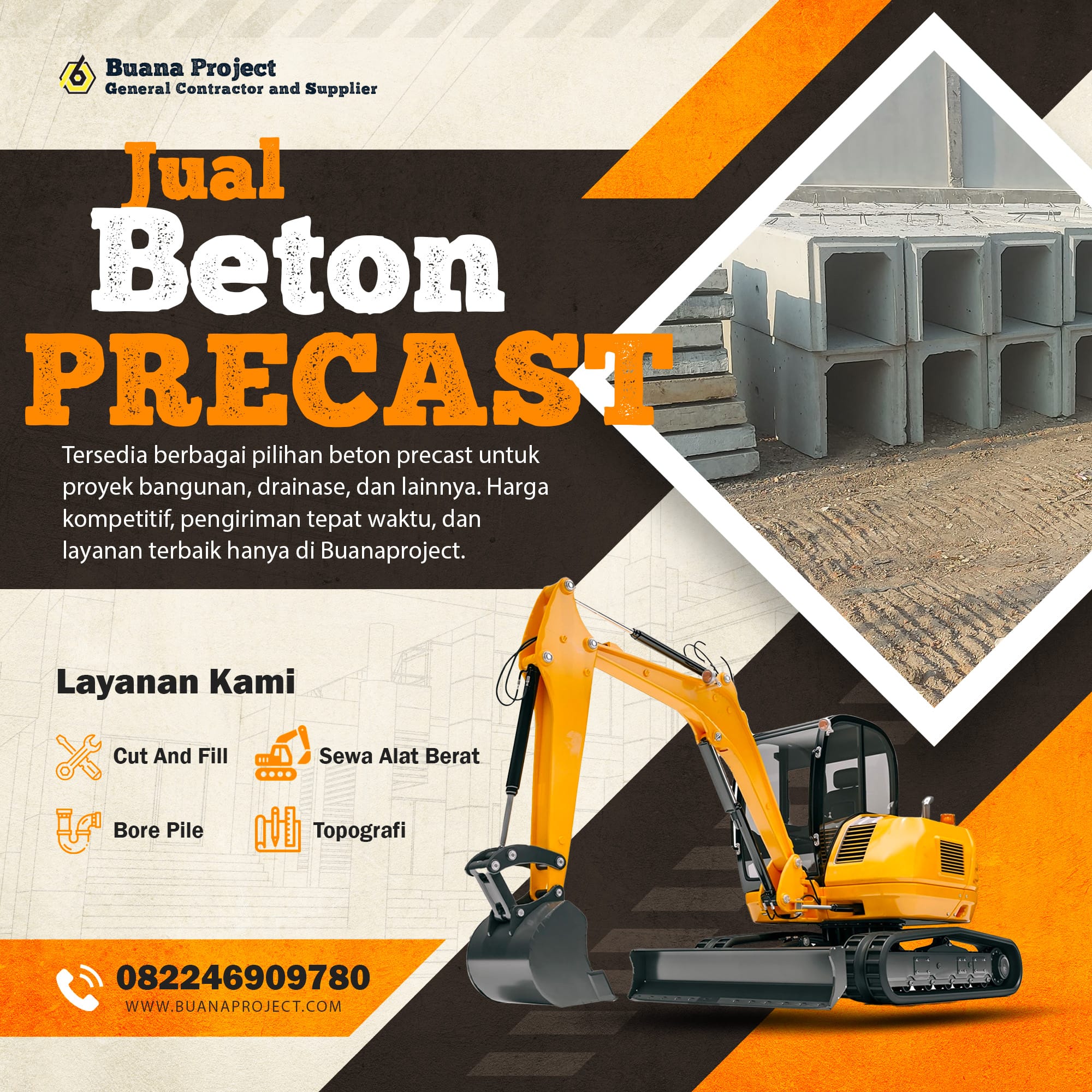 jual beton precast buana project