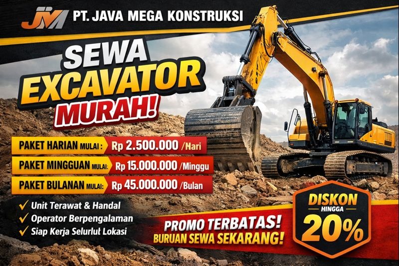 Sewa Excavator Jakarta 2026 | Profesional Termurah