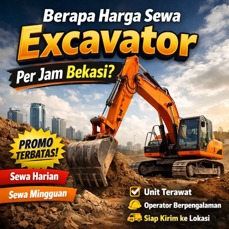Berapa Harga Sewa Excavator Per Jam Bekasi?