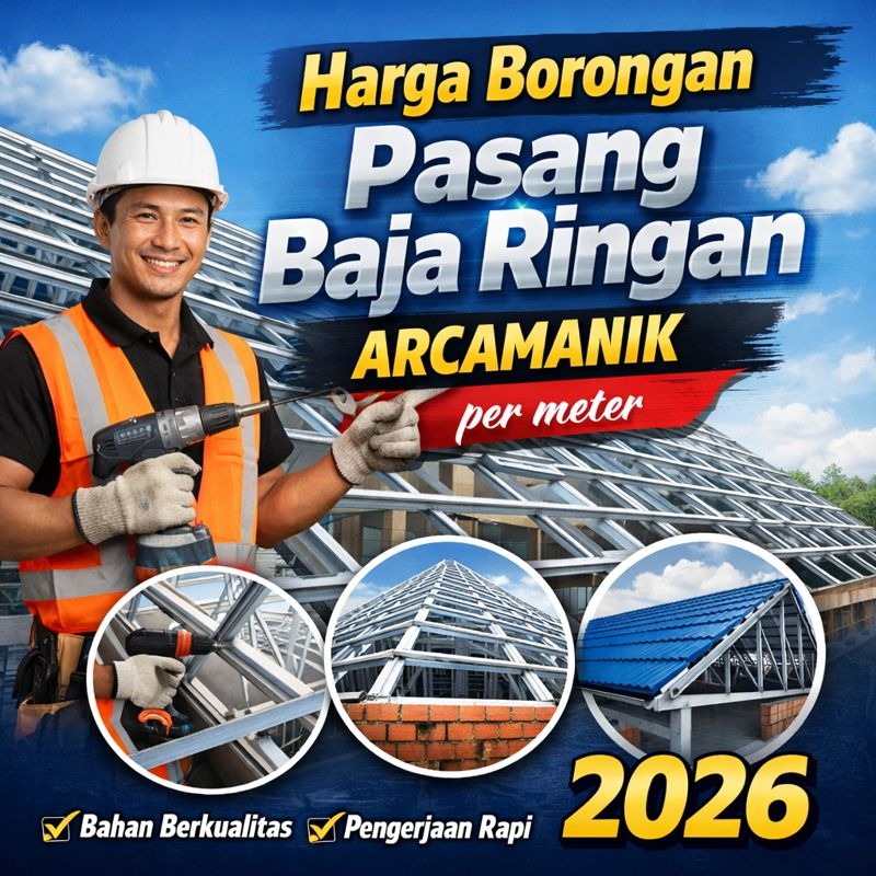 Harga Borongan Pasang Baja Ringan Arcamanik 