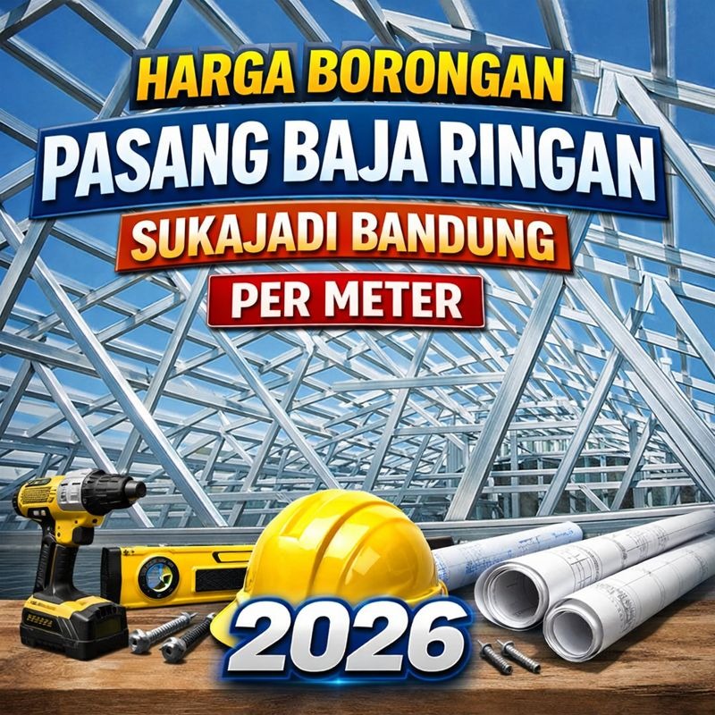 Harga Borongan Pasang Baja Ringan Sukajadi Per Meter 2026