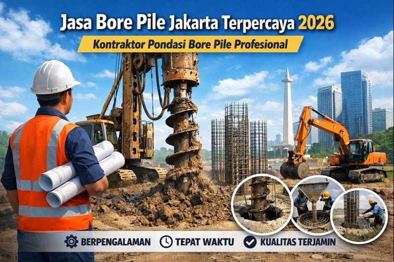 Harga Bore Pile Jakarta Terpercaya 2026 – Kontraktor Pondasi Bore Pile Profesional