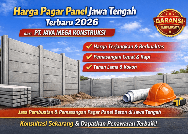 Harga pagar panel Jawa Tengah terbaru 2026