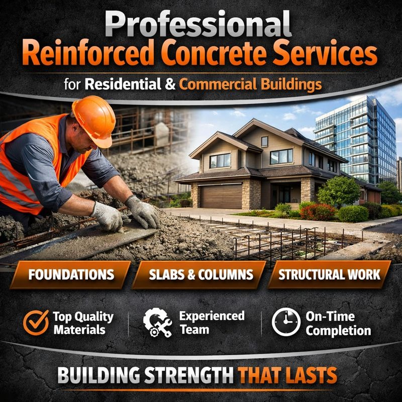 Professional Reinforced Concrete Services for Residential & Commercial Buildings