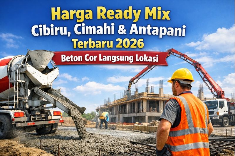 Harga Ready Mix Cibiru, Cimahi & Antapani Terbaru 2026 | Beton Cor Langsung Lokasi