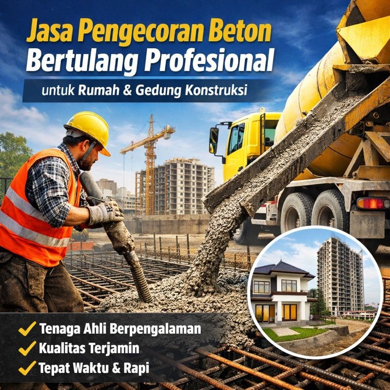 Jasa Pengecoran Beton Bertulang