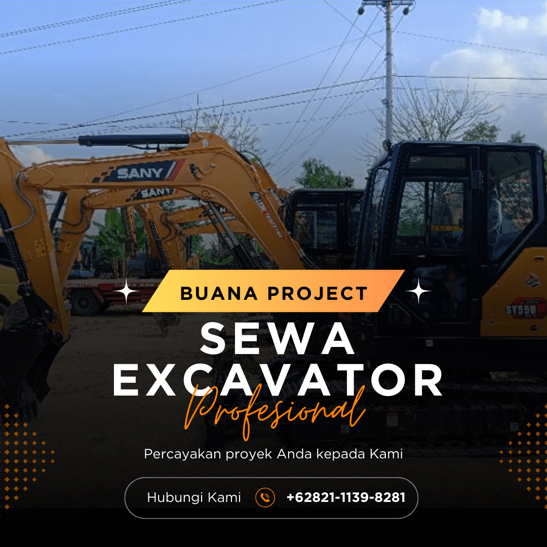 Excavator modern siap disewa di Jawa Tengah untuk proyek konstruksi cepat dan efisien