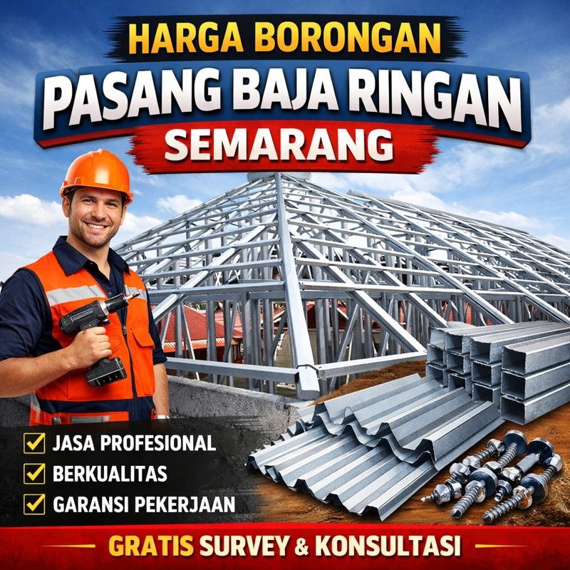 Harga Borongan Pasang Baja Ringan Semarang Per Meter 2026