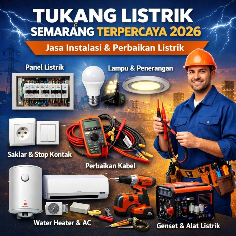 Tukang Listrik Semarang Terpercaya 2026 | Jasa Instalasi & Perbaikan Listrik