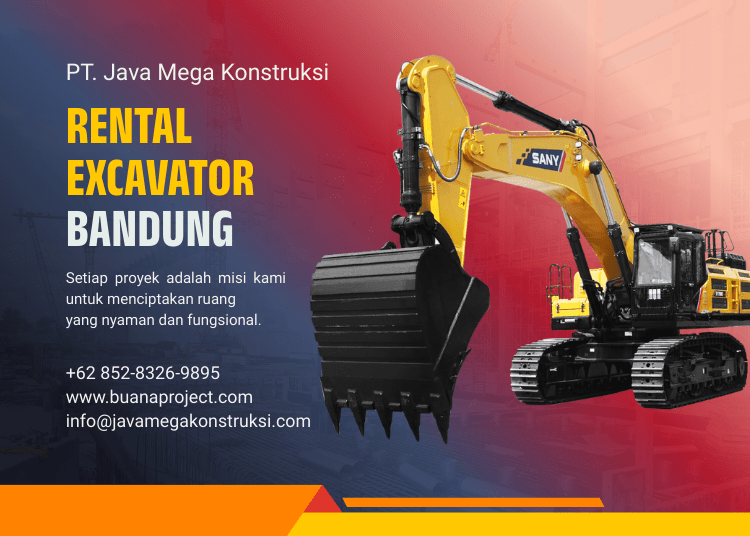 Harga Sewa Excavator Bandung Per Jam & Per Hari