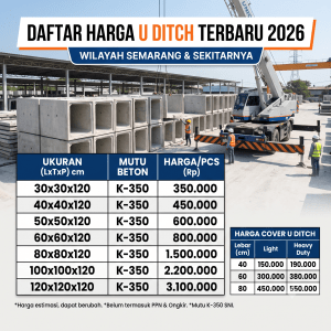 harga u ditch kudus 2026
