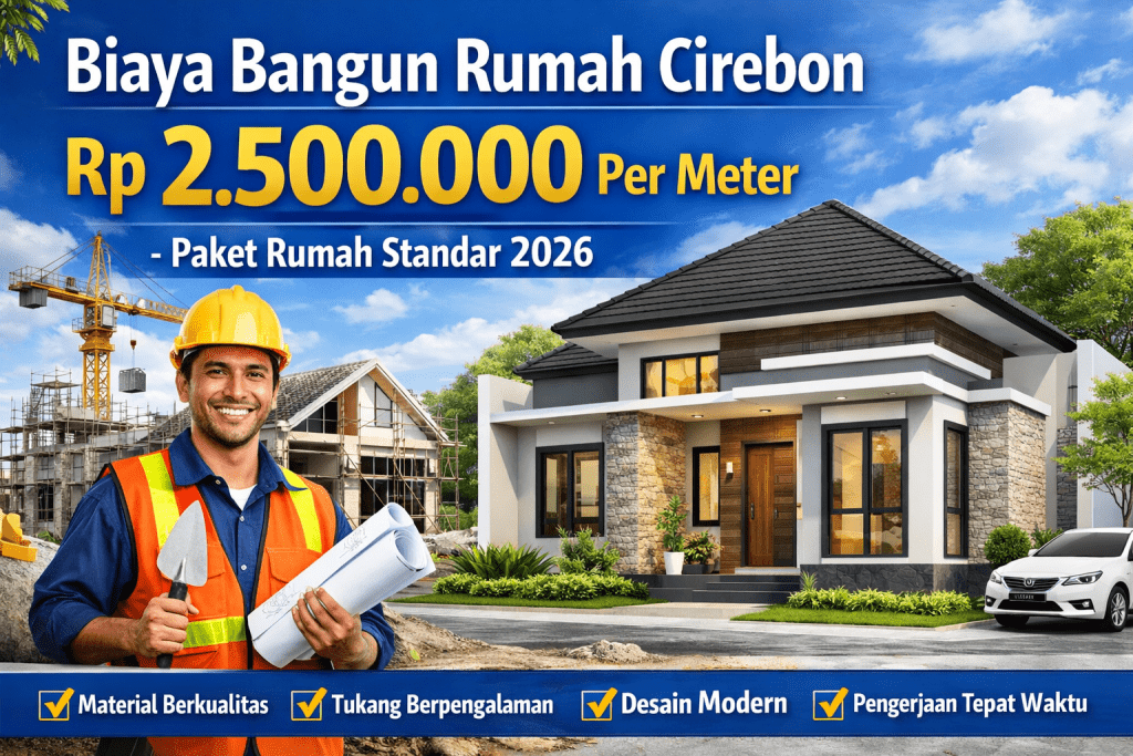 Biaya Bangun Rumah Cirebon Rp 2.500.000 Per Meter