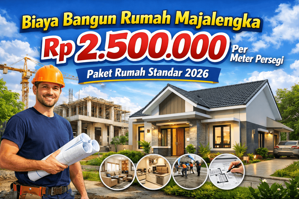 Biaya Bangun Rumah Majalengka Rp 2.500.000 Per Meter