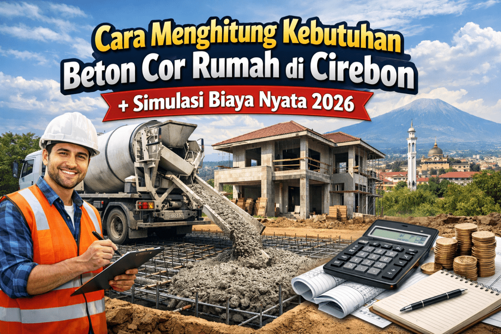 Cara Menghitung Kebutuhan Beton Cor Rumah di Cirebon
