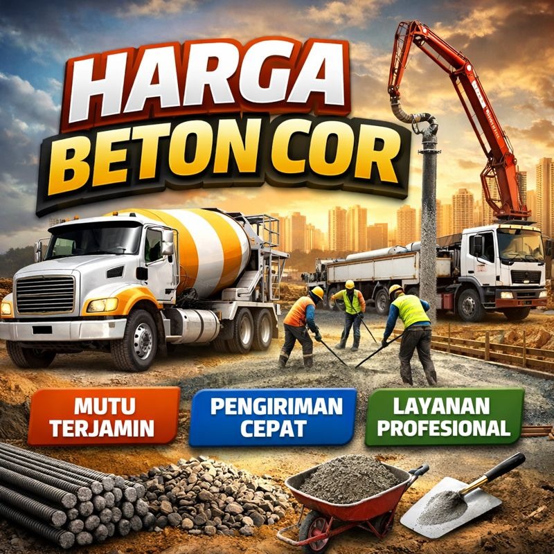 Harga Beton Cor Per M3 2026