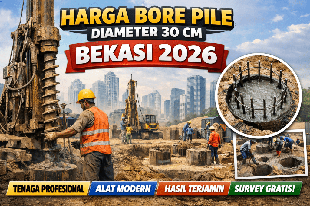 Harga Bore Pile Diameter 30 Cm Bekasi 