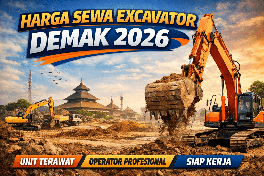 Harga Sewa Excavator Demak 2026