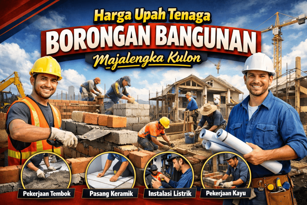 Harga Upah Tenaga Borongan Bangunan Majalengka Kulon