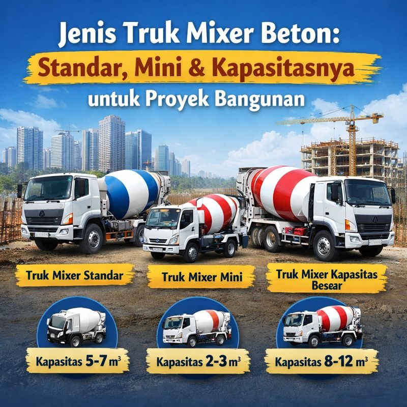 Jenis Truk Mixer Beton 2026