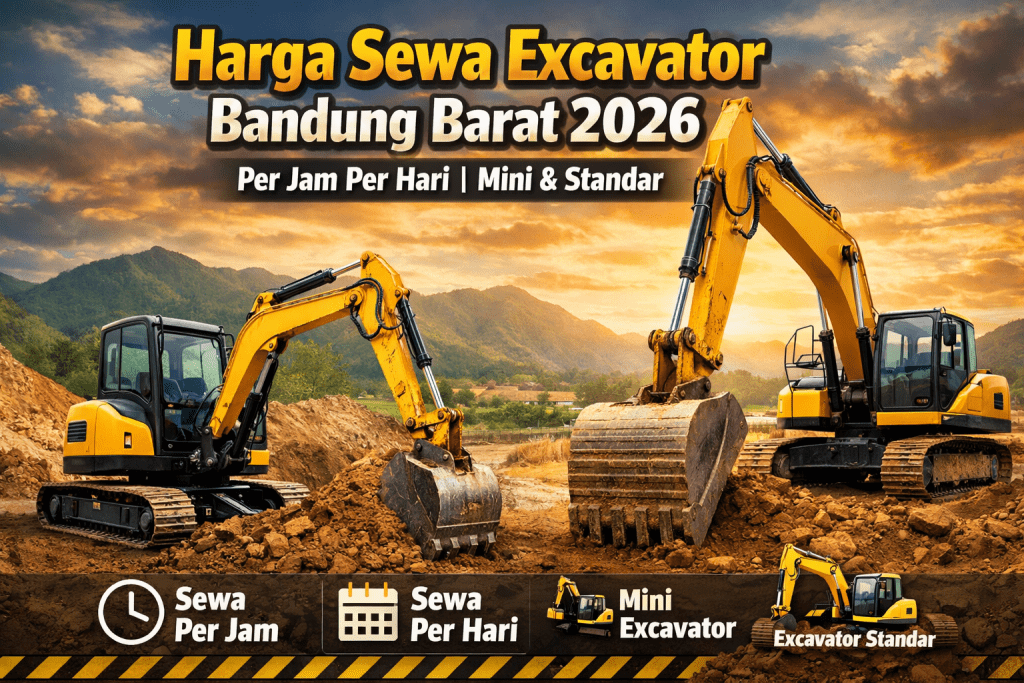 Harga Sewa Excavator Bandung Barat