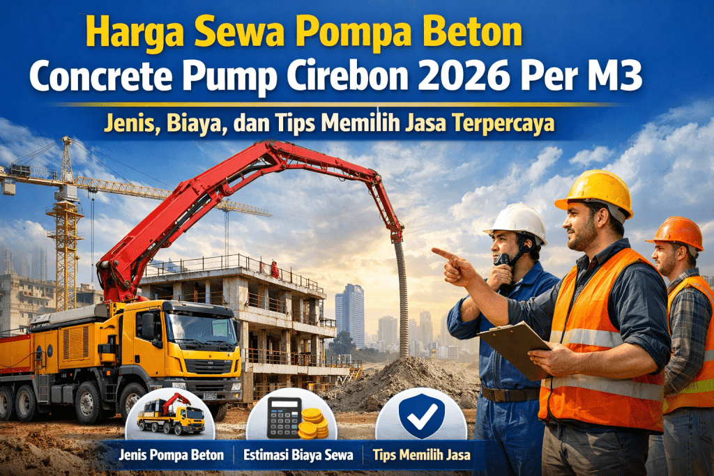 Harga Sewa Pompa Beton Concrete Pump Cirebon