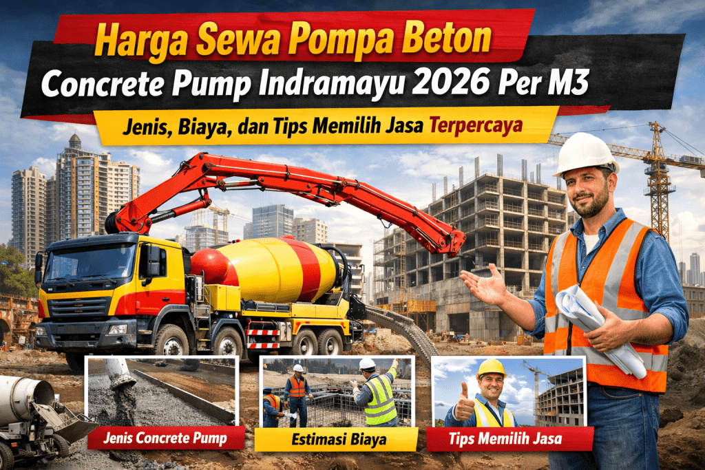 Harga Sewa Pompa Beton Concrete Pump Indramayu 
